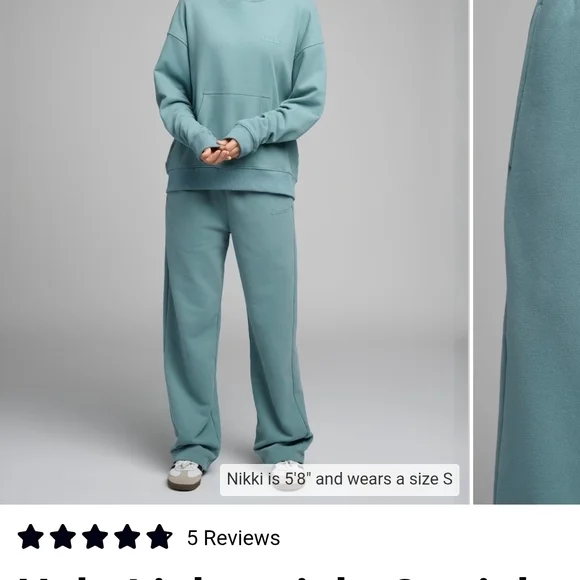 Comfrt Teal Hoodie Sweat set - Picture 3 of 4